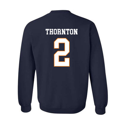 UT Martin - NCAA Baseball : Quincy Thornton - Classic Fashion Shersey Crewneck Sweatshirt-1