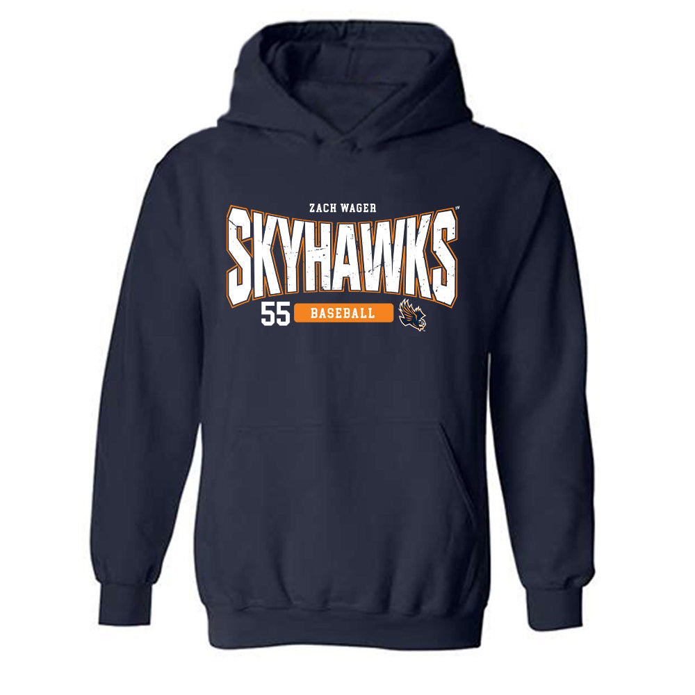UT Martin - NCAA Baseball : Zach Wager - Hooded Sweatshirt Classic Fashion Shersey
