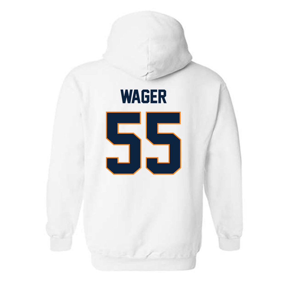 UT Martin - NCAA Baseball : Zachary Wager - Classic Fashion Shersey Hooded Sweatshirt-1