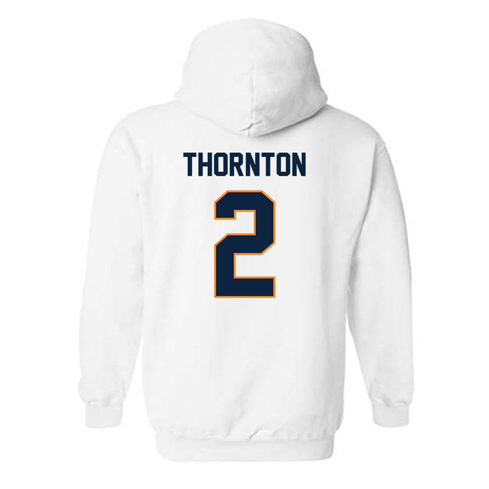 UT Martin - NCAA Baseball : Quincy Thornton - Classic Fashion Shersey Hooded Sweatshirt-1