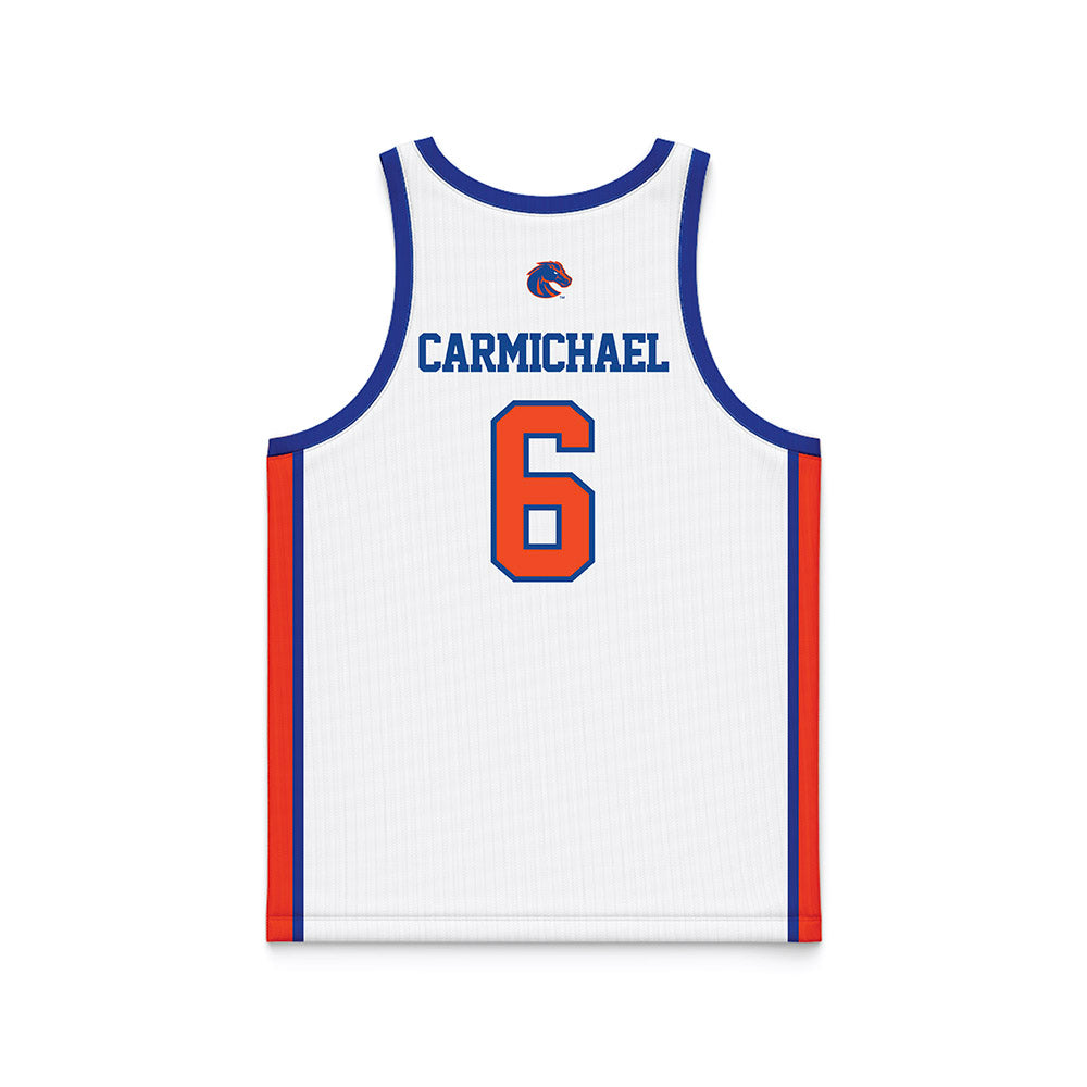 Boise State - NCAA Men's Basketball : Pearson Carmichael - White Basketball Jersey