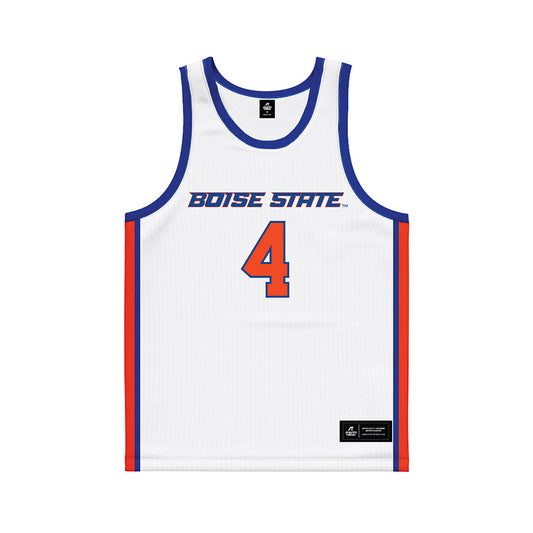 Boise State - NCAA Men's Basketball : Dylan Andrews - White Basketball Jersey-0