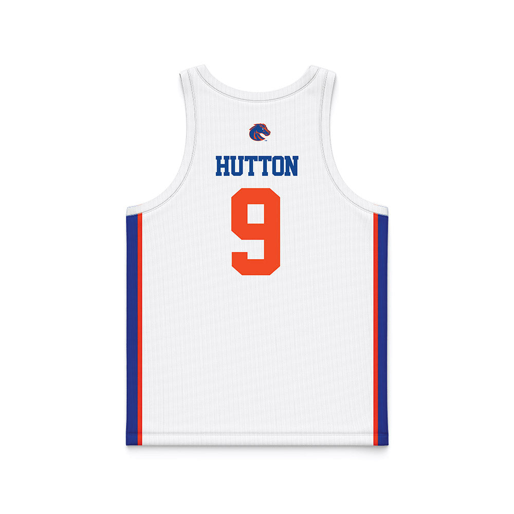 Boise State - NCAA Women's Basketball : Libby Hutton - White Basketball Jersey