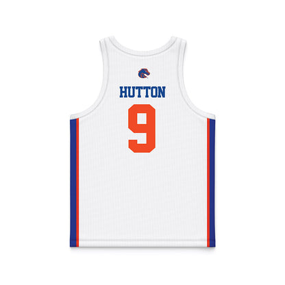 Boise State - NCAA Women's Basketball : Libby Hutton - White Basketball Jersey