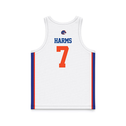 Boise State - NCAA Women's Basketball : Izzir Harms - White Basketball Jersey-1