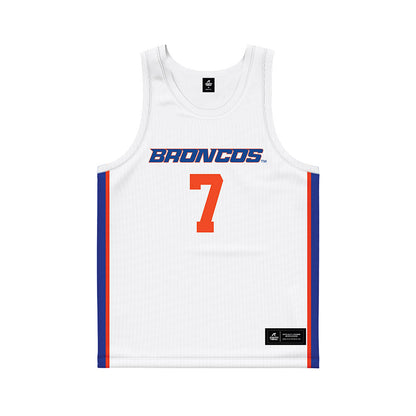 Boise State - NCAA Women's Basketball : Izzir Harms - White Basketball Jersey-0
