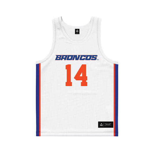 Boise State - NCAA Women's Basketball : Mya Hansen - White Basketball Jersey-0