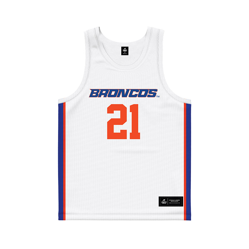 Boise State - NCAA Women's Basketball : Mason Borcherding - White Basketball Jersey-0