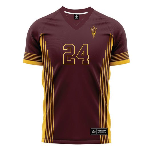 Arizona State - NCAA Women's Soccer : Katherine Ozard - Maroon Soccer Jersey-0