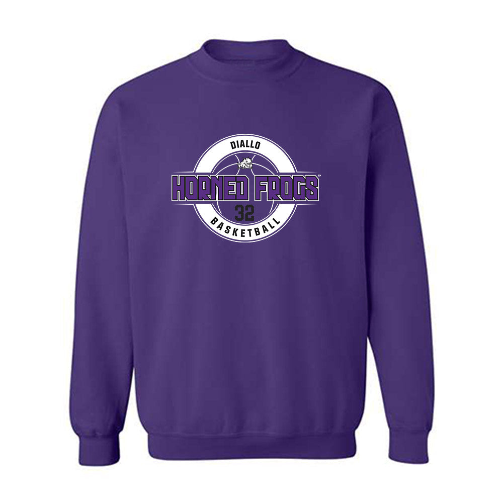 TCU - NCAA Men's Basketball : Malick Diallo - Classic Fashion Shersey Crewneck Sweatshirt