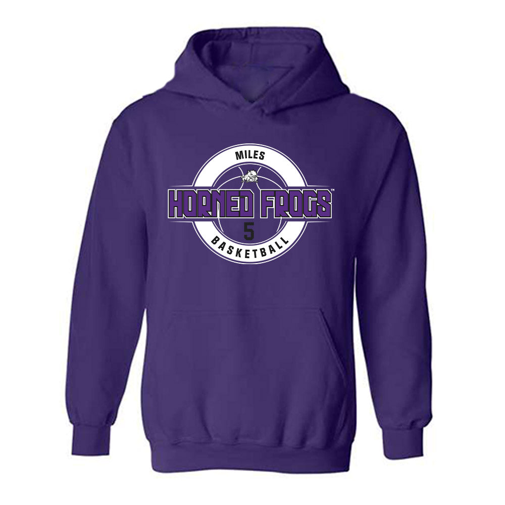 TCU - NCAA Women's Basketball : Olivia Miles - Classic Fashion Shersey Hooded Sweatshirt-0