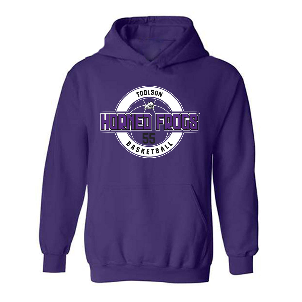 TCU - NCAA Men's Basketball : Tanner Toolson - Classic Fashion Shersey Hooded Sweatshirt-0