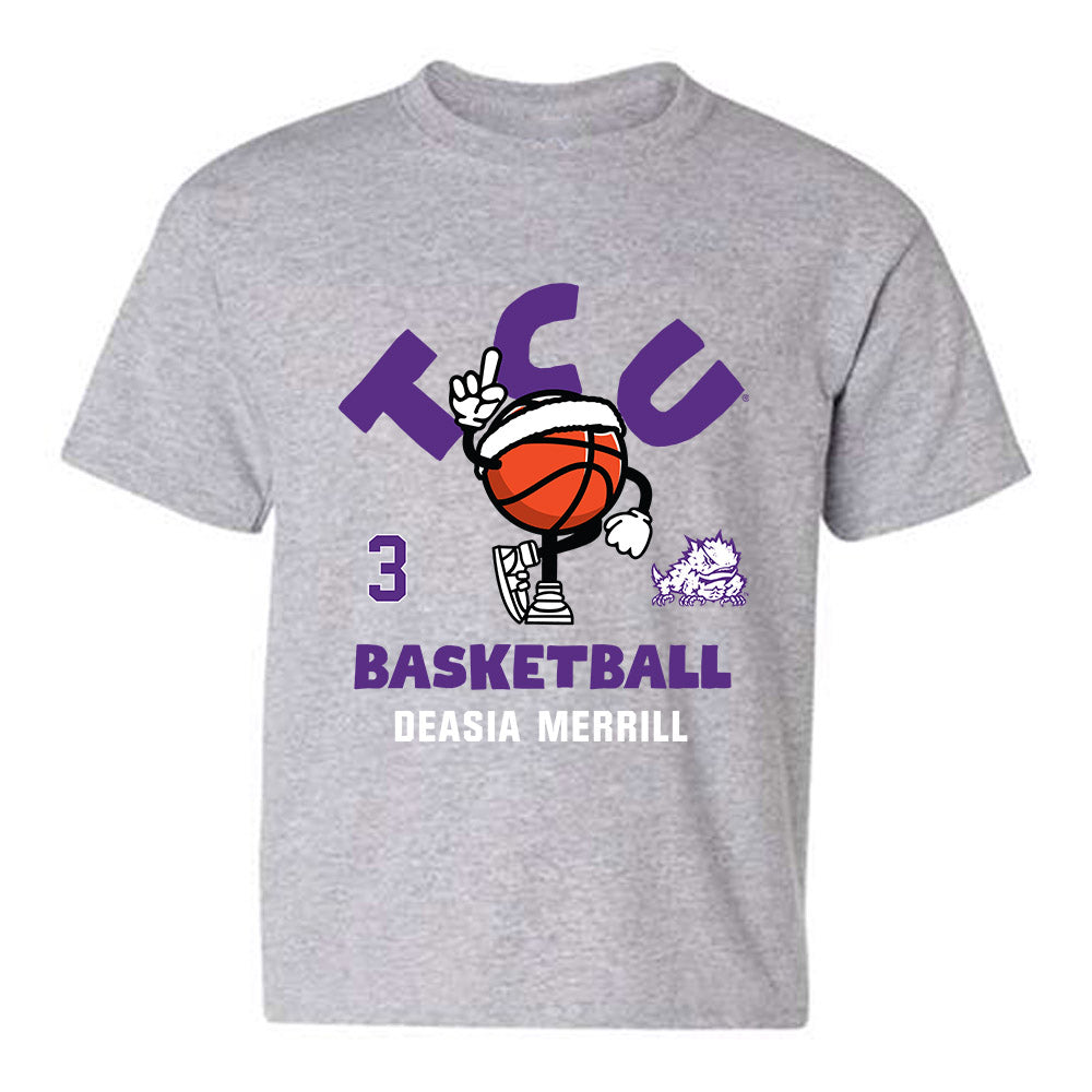 TCU - NCAA Women's Basketball : Deasia Merrill - Fashion Shersey Youth T-Shirt