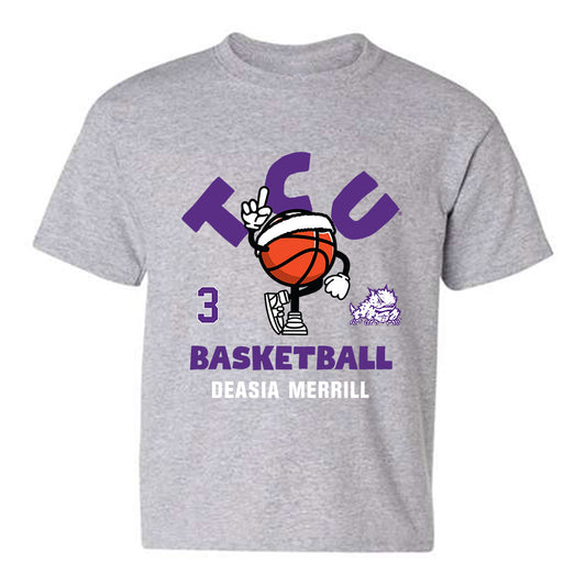 TCU - NCAA Women's Basketball : Deasia Merrill - Fashion Shersey Youth T-Shirt