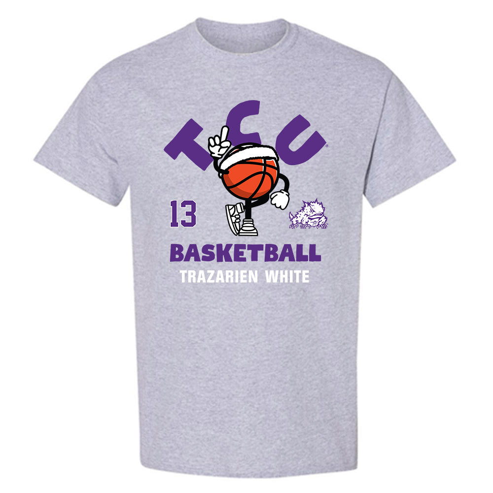 TCU - NCAA Men's Basketball : Trazarien White - Fashion Shersey T-Shirt