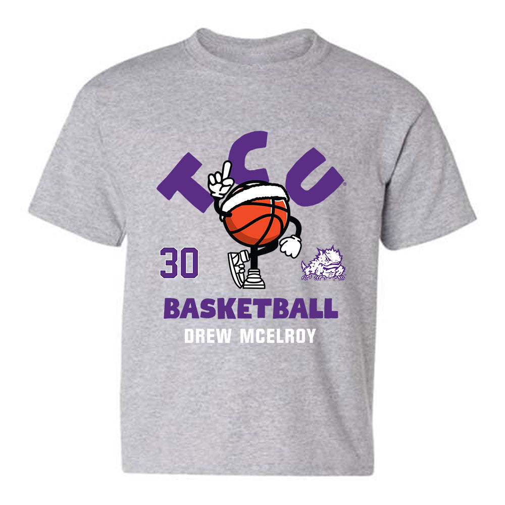 TCU - NCAA Men's Basketball : Drew McElroy - Fashion Shersey Youth T-Shirt