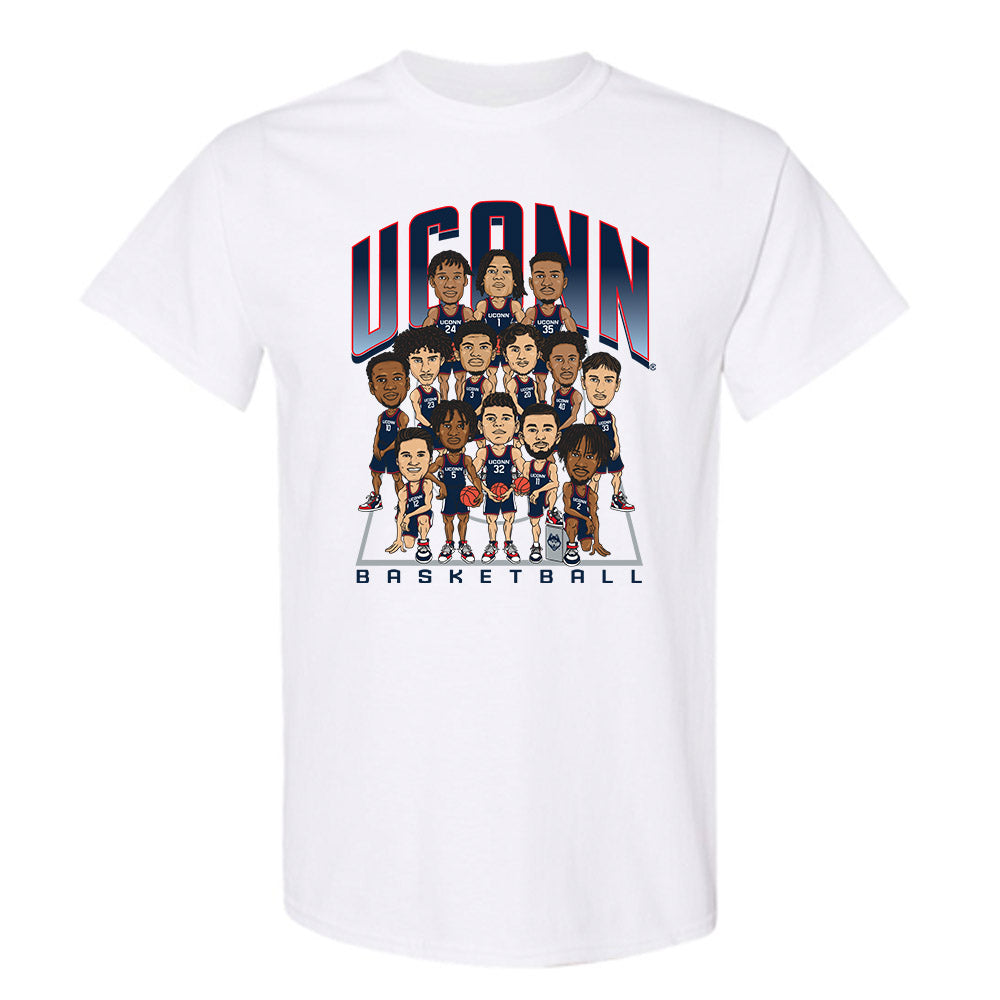 UConn - NCAA Men's Basketball : Team Caricature -  T-Shirt