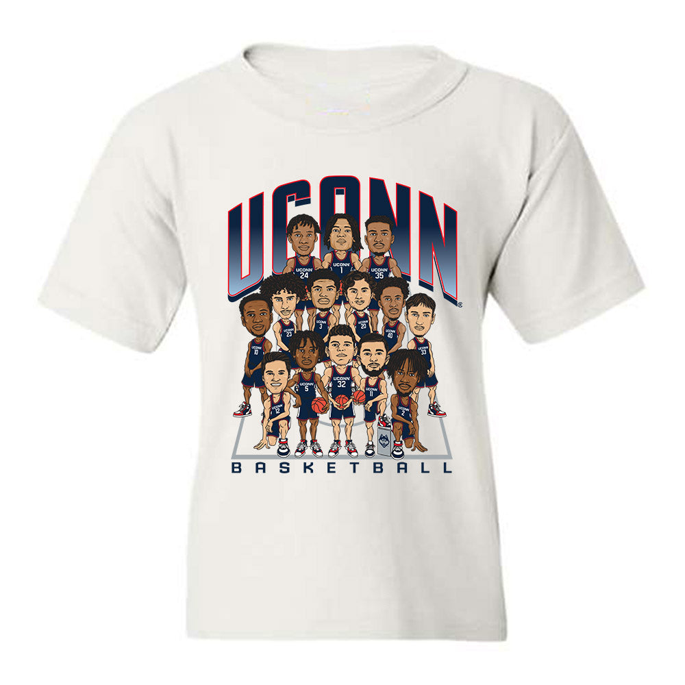 UConn - NCAA Men's Basketball : Team Caricature -  T-Shirt