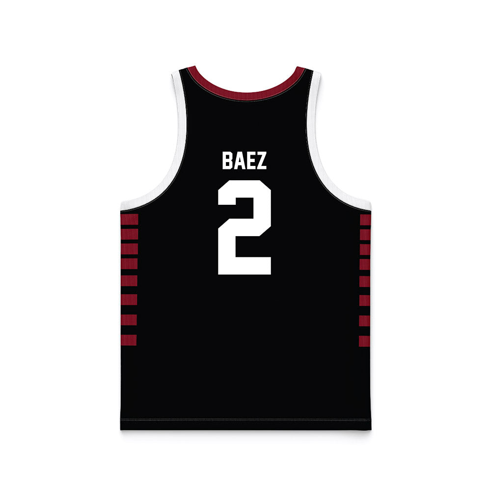 Troy - NCAA Women's Basketball : Ashley Baez - Black Basketball Jersey-1