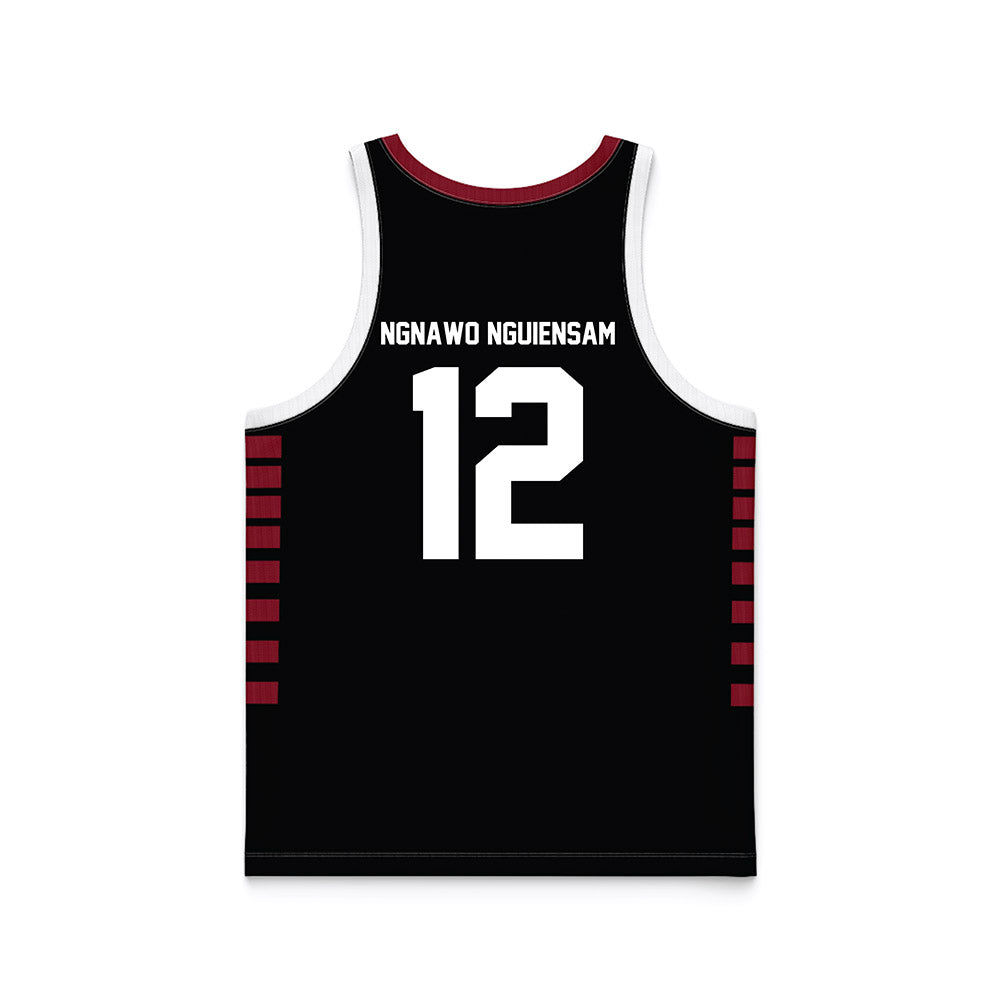 Troy - NCAA Women's Basketball : Maeva de la Fortuna Ngnawo Nguiensam - Black Basketball Jersey-1
