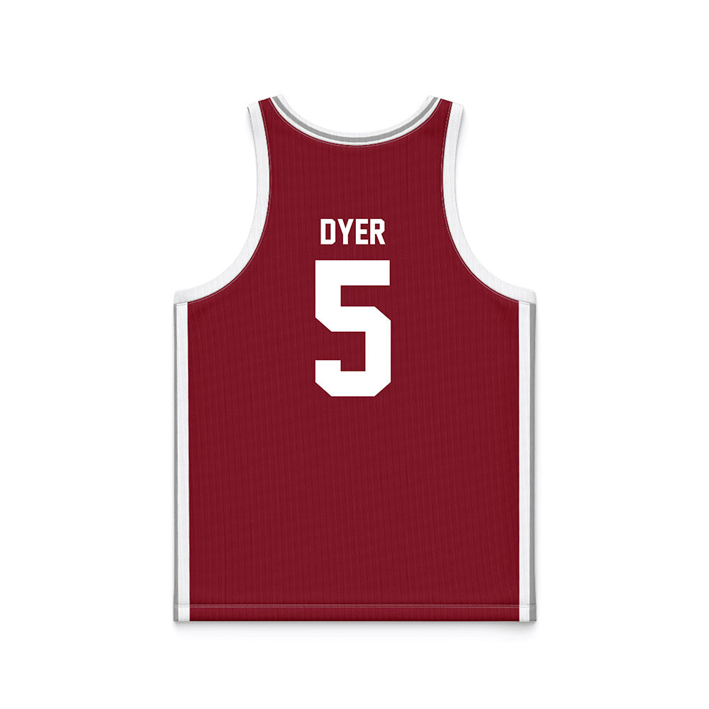 Troy - NCAA Women's Basketball : Xaviera Dyer - Cardinal Red Basketball Jersey-1
