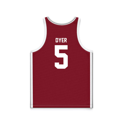 Troy - NCAA Women's Basketball : Xaviera Dyer - Cardinal Red Basketball Jersey-1
