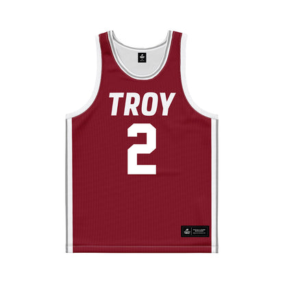 Troy - NCAA Women's Basketball : Ashley Baez - Cardinal Red Basketball Jersey-0