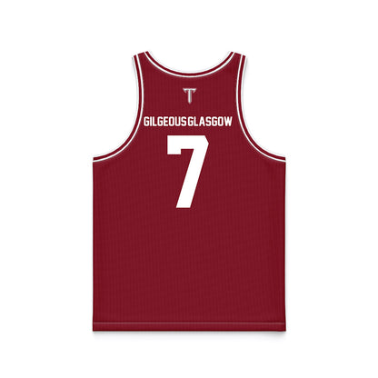 Troy - NCAA Men's Basketball : Javier Gilgeous-Glasgow - Cardinal Red Basketball Jersey-1