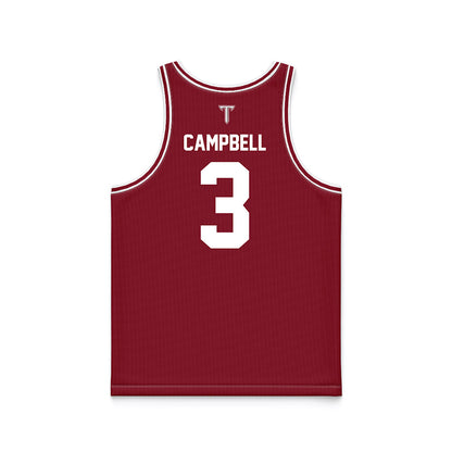 Troy - NCAA Men's Basketball : Cooper Campbell - Cardinal Red Basketball Jersey-1