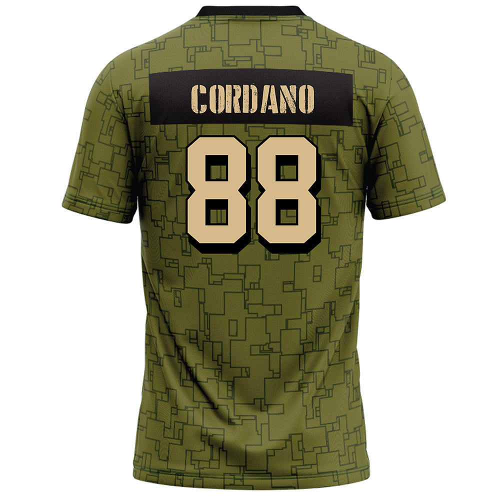 Hawaii - NCAA Football : Alan Cordano - Green Camo Football Jersey-1