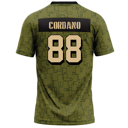 Hawaii - NCAA Football : Alan Cordano - Green Camo Football Jersey-1