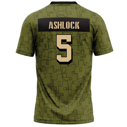Hawaii - NCAA Football : Pofele Ashlock - Green Camo Football Jersey-1