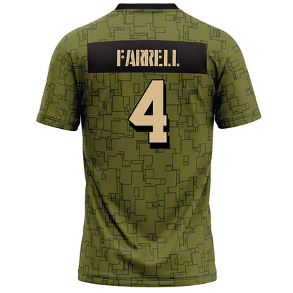 Hawaii - NCAA Football : Jake Farrell - Green Camo Football Jersey