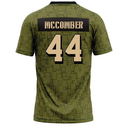 Hawaii - NCAA Football : aiden mccomber - Green Camo Football Jersey-1
