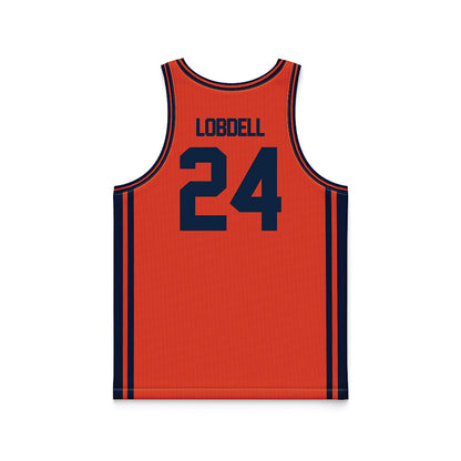 Syracuse - NCAA Men's Basketball : Noah Lobdell - Orange Basketball Jersey