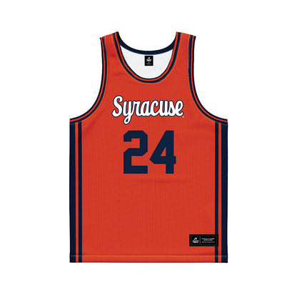 Syracuse - NCAA Men's Basketball : Noah Lobdell - Orange Basketball Jersey-0
