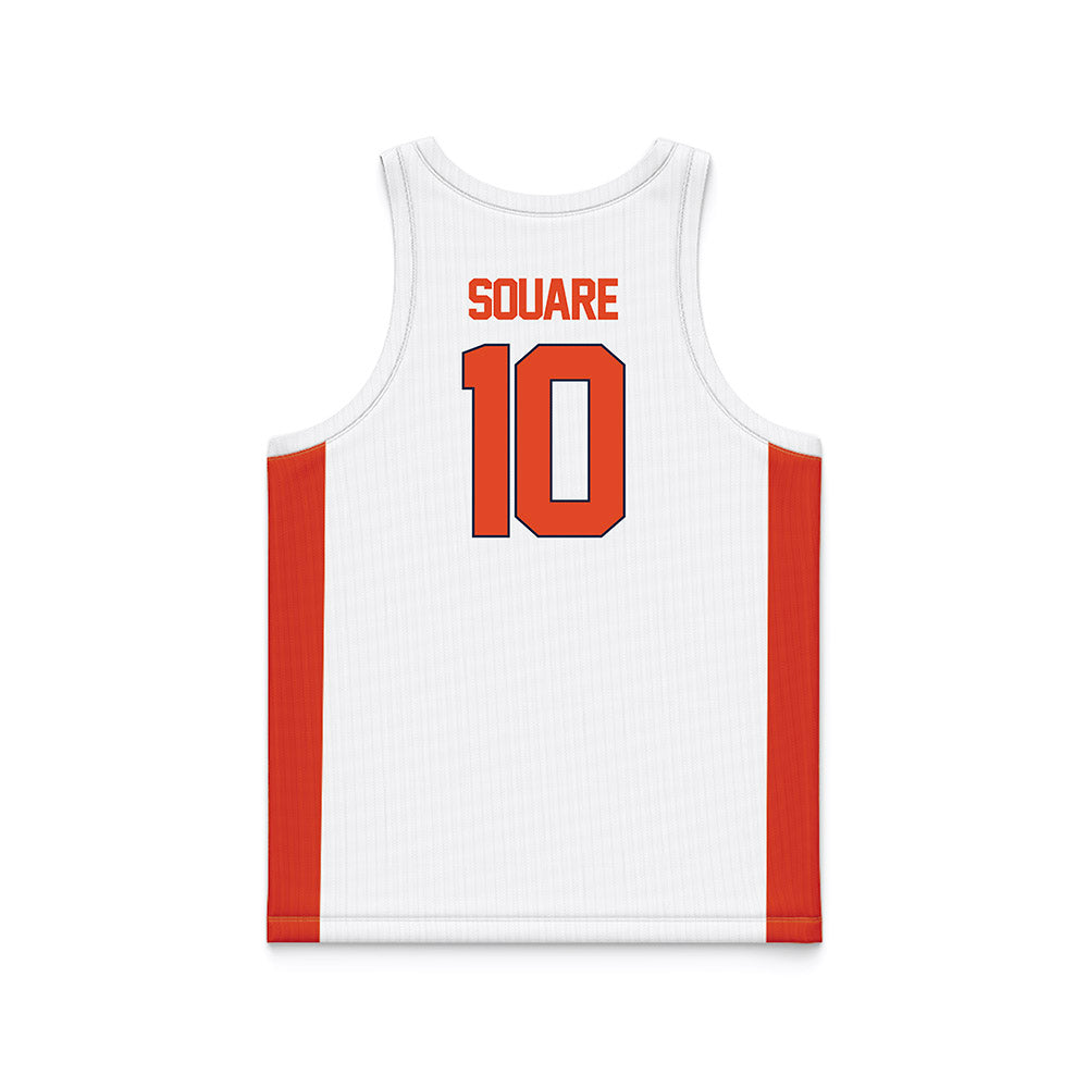 Syracuse - NCAA Men's Basketball : Ibrahim Souare - White Basketball Jersey-1