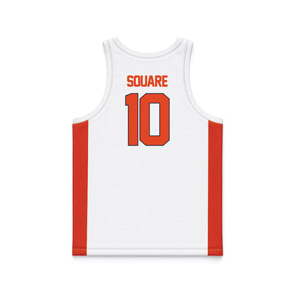 Syracuse - NCAA Men's Basketball : Ibrahim Souare - White Basketball Jersey-1