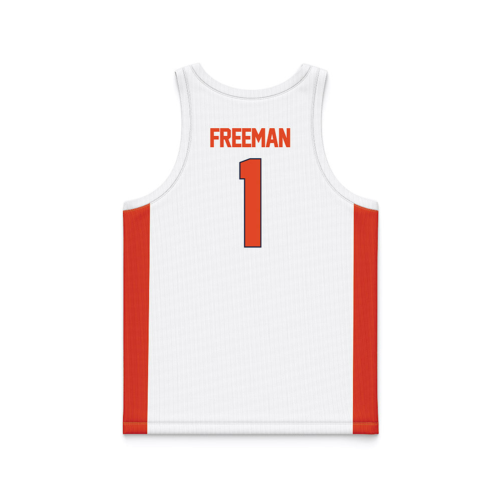 Syracuse - NCAA Men's Basketball : Donavan Freeman - White Basketball Jersey-1