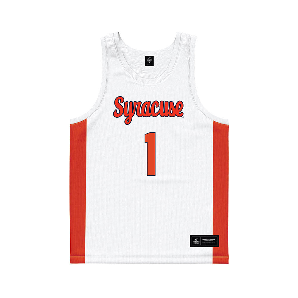 Syracuse - NCAA Men's Basketball : Donavan Freeman - White Basketball Jersey-0