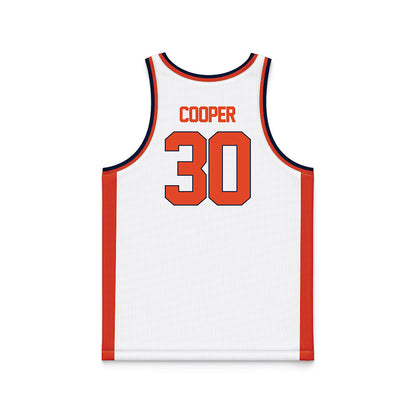 Syracuse - NCAA Women's Basketball : Jasmyn Cooper - White Basketball Jersey-1