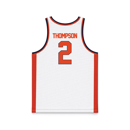 Syracuse - NCAA Women's Basketball : Journey Thompson - White Basketball Jersey-1