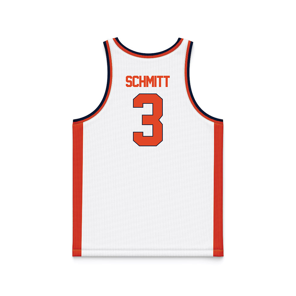 Syracuse - NCAA Women's Basketball : Olivia Schmitt - White Basketball Jersey-1