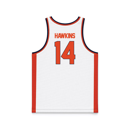 Syracuse - NCAA Women's Basketball : Shy Hawkins - White Basketball Jersey-1