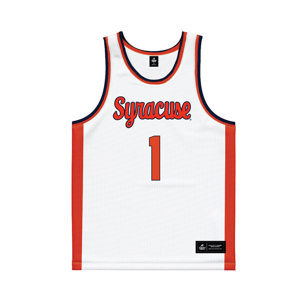 Syracuse - NCAA Women's Basketball : Keira Scott - White Basketball Jersey-0
