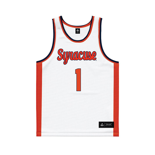 Syracuse - NCAA Women's Basketball : Keira Scott - White Basketball Jersey-0
