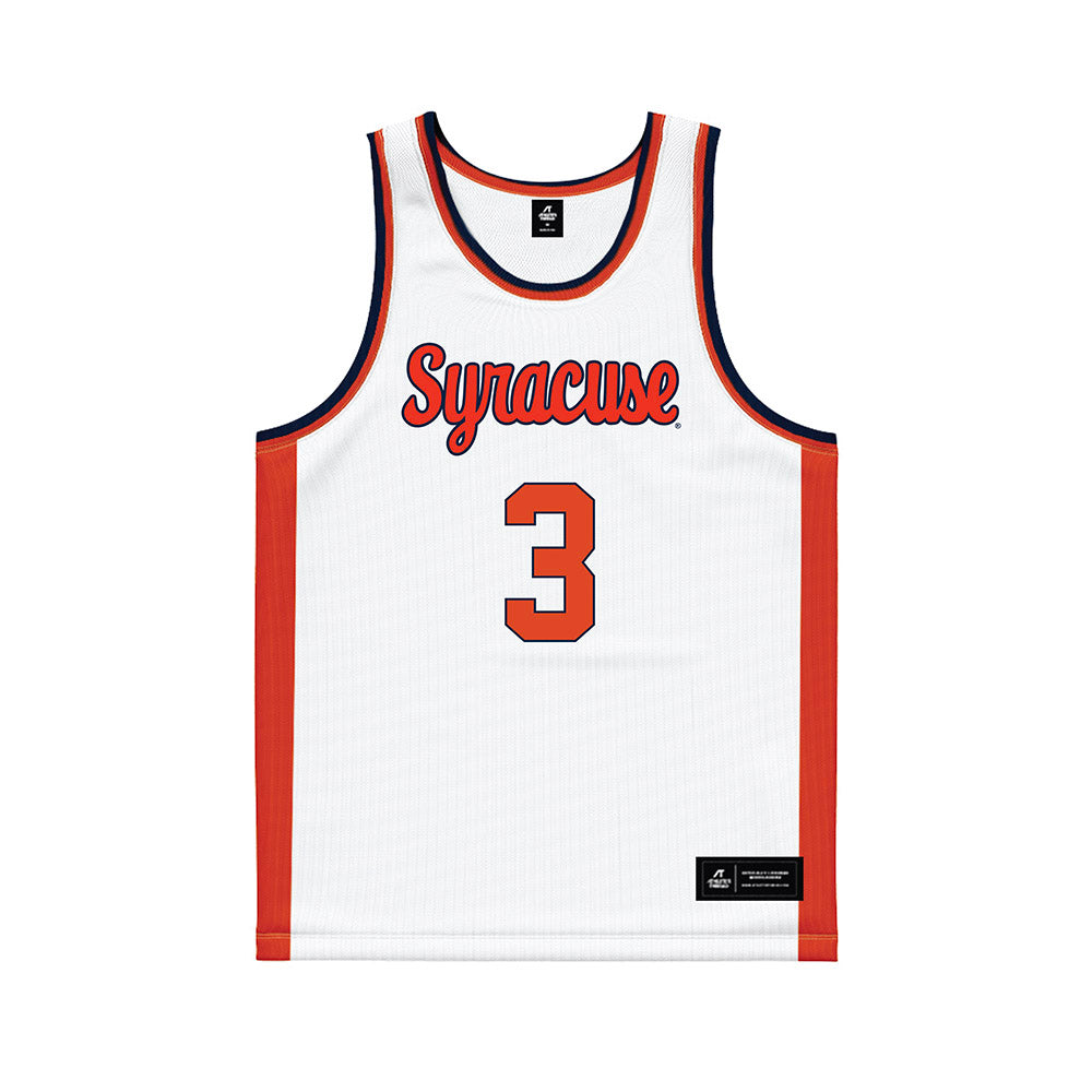Syracuse - NCAA Women's Basketball : Olivia Schmitt - White Basketball Jersey-0