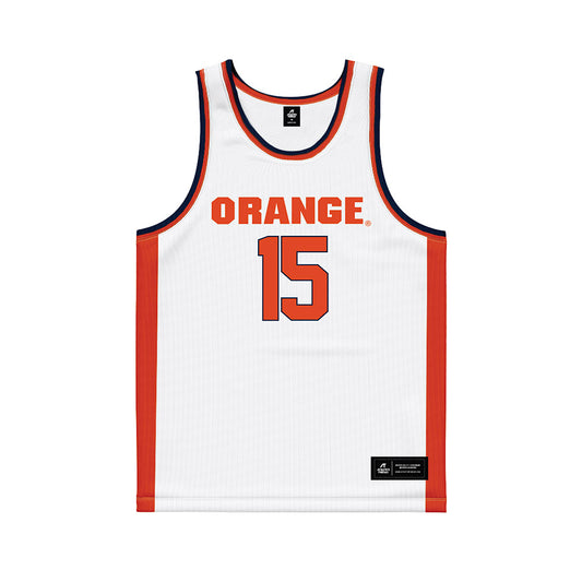 Syracuse - NCAA Women's Basketball : Angelica Velez - White Basketball Jersey