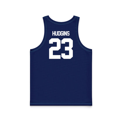 BYU - NCAA Women's Basketball : Marya Hudgins - Navy Basketball Jersey