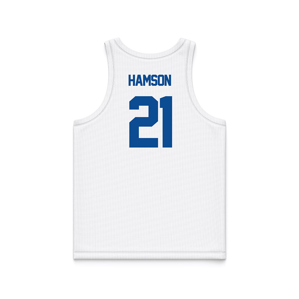 BYU - NCAA Women's Basketball : Heather Hamson - White Basketball Jersey-1